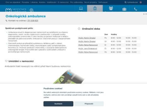 Onkologická ambulance - Nemocnice Hořovice