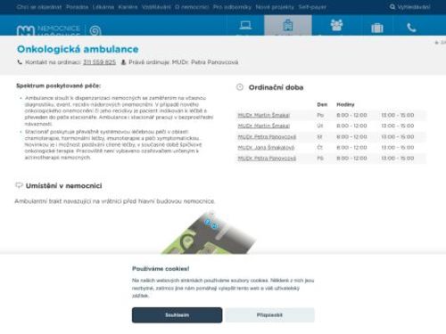Onkologická ambulance - Nemocnice Hořovice