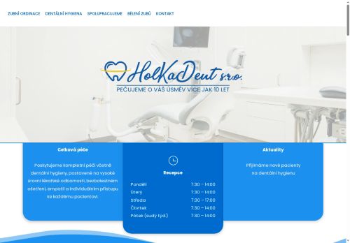 Zobrazit webové stránky Stomatologie HolkaDent s.r.o. - MUDr. Jitka Karmazínová