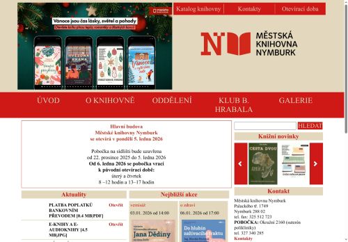 Zobrazit webové stránky Městská knihovna Nymburk