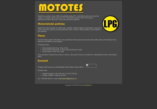 Zobrazit webové stránky Mototes, s.r.o.