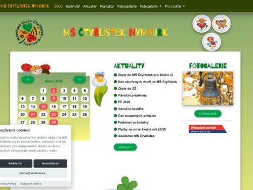 MŠ Čtyřlístek Masarykova 1585