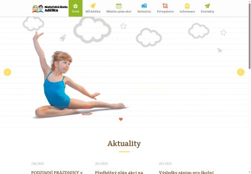 Zobrazit webové stránky MŠ Adélka
