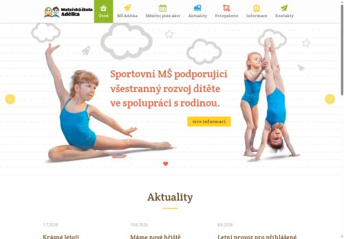 Zobrazit webové stránky MŠ Adélka