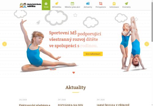 Zobrazit webové stránky MŠ Adélka