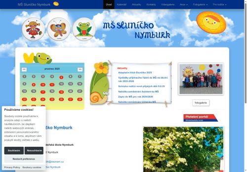Zobrazit webové stránky MŠ Sluníčko