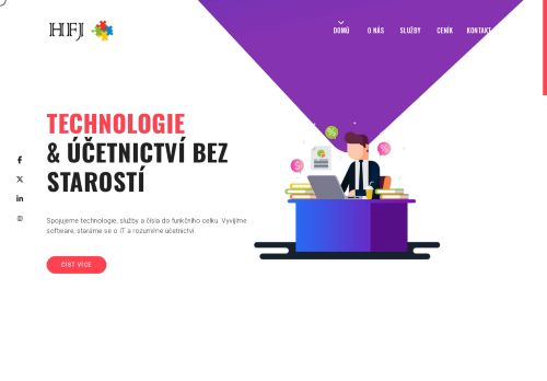 Webové stránky HFJ s.r.o., Plzeň