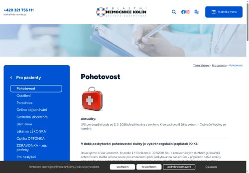 Zobrazit webové stránky Lékařská služba první pomoci (LSPP) pro dospělé