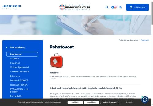 Zobrazit webové stránky Lékařská služba první pomoci (LSPP) pro dospělé