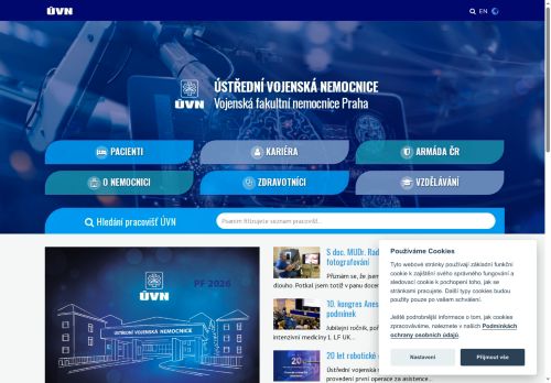 Ústřední vojenská nemocnice - Vojenská fakultní nemocnice Praha nabízí práci na pozici Pomocný dělník ve zdravotnictví (M/Ž) v obci Praha