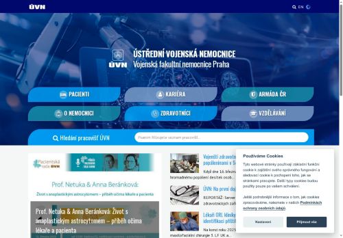 Ústřední vojenská nemocnice - Vojenská fakultní nemocnice Praha nabízí práci na pozici Pomocný dělník ve zdravotnictví (M/Ž) v obci Praha