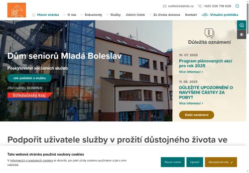Dům seniorů Mladá Boleslav, poskytovatel sociálních služeb nabízí práci na pozici Pracovník přímé péče v obci Mladá Boleslav