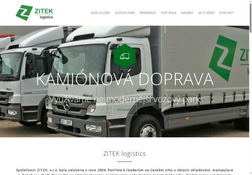 Webové stránky ZITEK, s.r.o., Praha