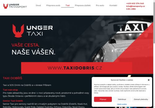 Zobrazit webové stránky Unger Taxi