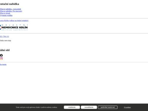 Ambulance nukleární medicíny - Oblastní nemocnice Kolín