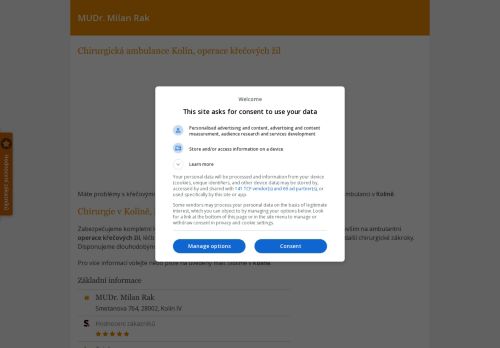 Zobrazit webové stránky Chirurgická ambulance - MUDr. Milan Rak