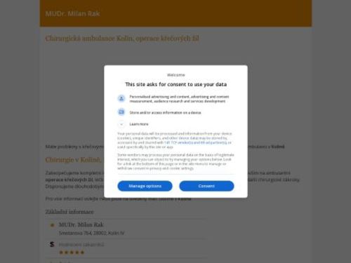 Chirurgická ambulance - MUDr. Milan Rak