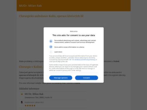 Chirurgická ambulance - MUDr. Milan Rak