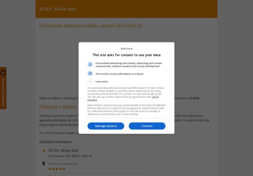 Zobrazit webové stránky Chirurgická ambulance - MUDr. Milan Rak