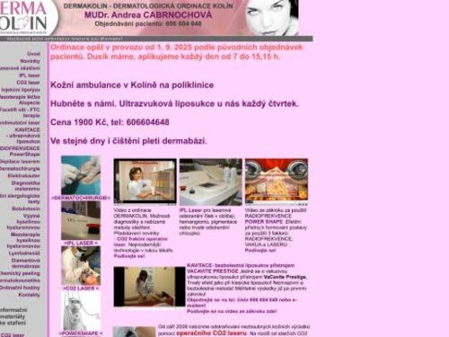 Kožní ambulance - MUDr. Andrea Cabrnochová