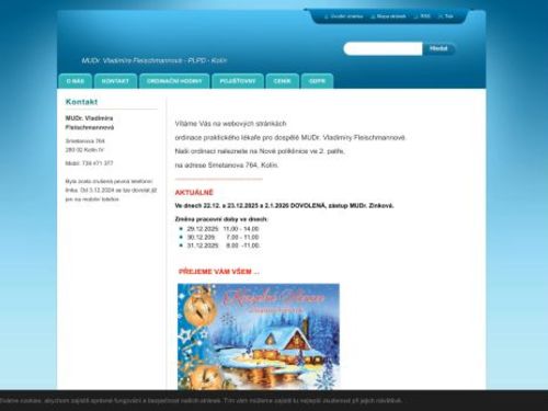 Praktický lékař pro dospělé - MUDr. Vladimíra Fleischmannová