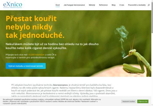 Zobrazit webové stránky eXnico - Centrum odvykání kouření