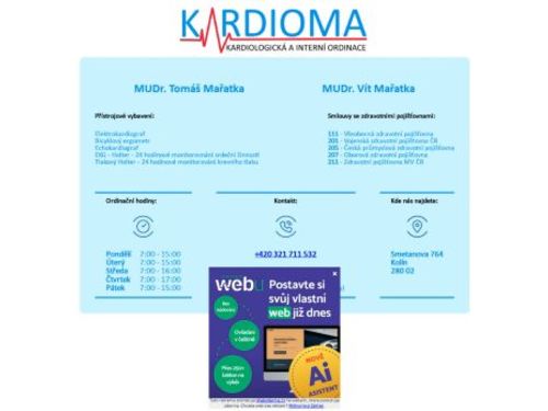 Kardiologická a interní ambulance KARDIOMA - MUDr. Tomáš Mařatka, MUDr. Vít Mařatka