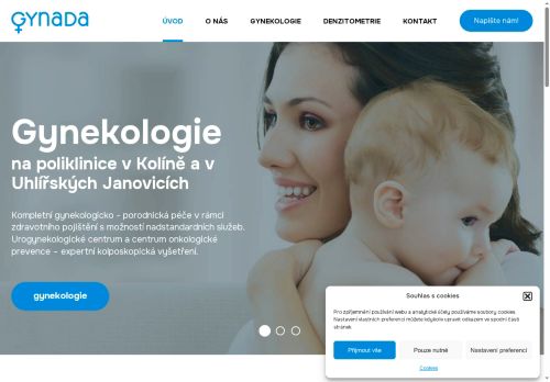 Zobrazit webové stránky Gynekologická ambulance Gynada - MUDr. Zdeněk Adámek, MUDr. Veronika Adámková