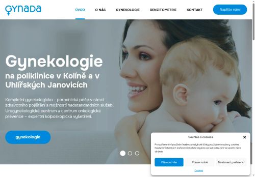 Zobrazit webové stránky Gynekologická ambulance Gynada 2 - MUDr. Zdeněk Adámek, MUDr. Veronika Adámková