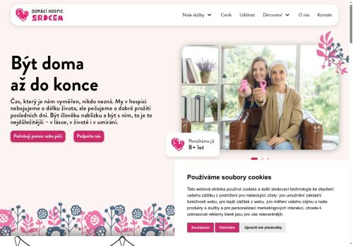 Zobrazit webové stránky Domácí hospic Srdcem