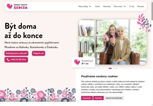 Zobrazit webové stránky Domácí hospic Srdcem