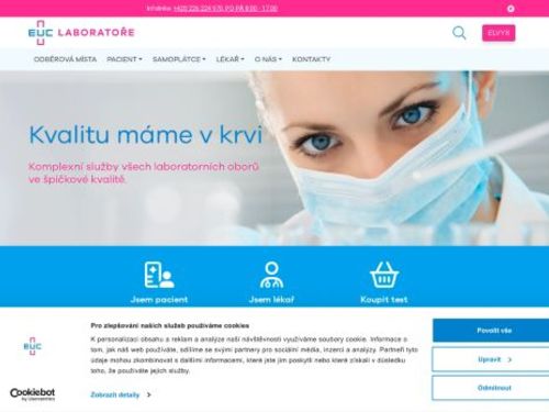 EUC laboratoře - odběrové místo Kolín