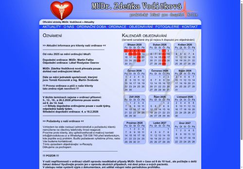 Zobrazit webové stránky Praktický lékař pro dospělé - MUDr. Zdeňka Vodičková