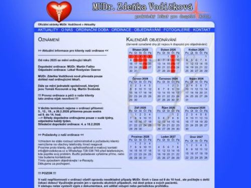 Praktický lékař pro dospělé - MUDr. Zdeňka Vodičková