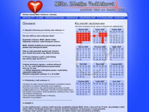 Praktický lékař pro dospělé - MUDr. Zdeňka Vodičková