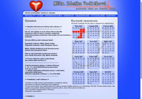 Zobrazit webové stránky Praktický lékař pro dospělé - MUDr. Zdeňka Vodičková, MUDr. Martin Faško, Dr. Rostyslav Ozerov