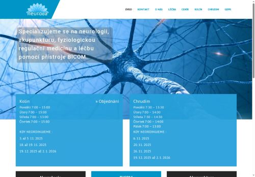 Zobrazit webové stránky Neurologická ambulance, akupunktura a fyziologická regulační léčba - Neurola