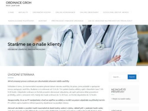 Praktický lékař pro dospělé - MUDr. Josef Groh