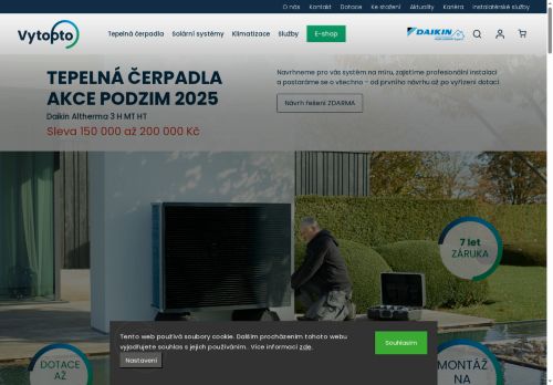 Webové stránky Vytopto.cz s.r.o., Kolín
