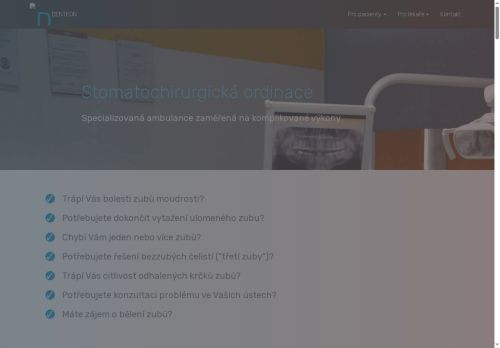 Zobrazit webové stránky Stomatochirurgická ordinace DENTEON - MDDr. Jakub Magát, MUDr. Blanka Magátová