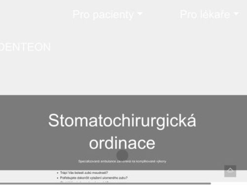 Stomatochirurgická ordinace DENTEON - MDDr. Jakub Magát, MUDr. Blanka Magátová
