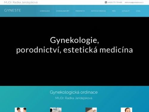 Gynekologie a estetická medicína - MUDr. Radka Jandejsková