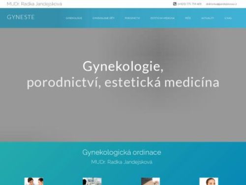 Gynekologie a estetická medicína - MUDr. Radka Jandejsková