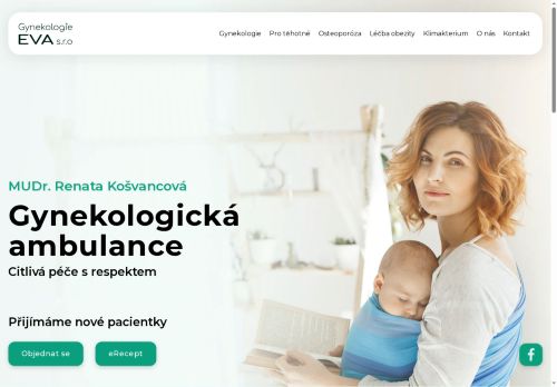 Zobrazit webové stránky Gynekologie EVA - MUDr. Renata Košvancová