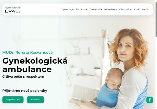 Zobrazit webové stránky Gynekologie EVA - MUDr. Renata Košvancová