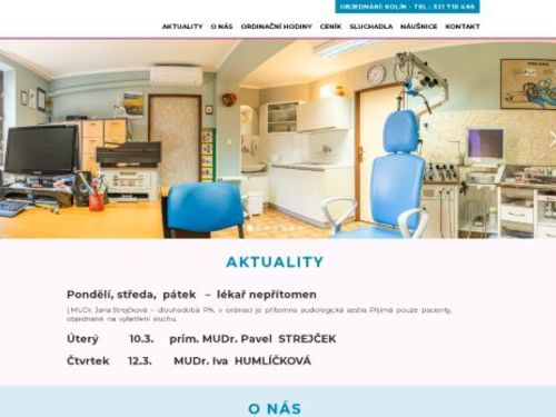 ORL ambulance - MUDr. Jana Strejčková, MUDr. Pavel Strejček
