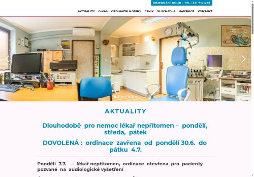Zobrazit webové stránky ORL ambulance - MUDr. Jana Strejčková, MUDr. Pavel Strejček