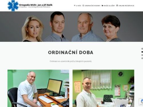 Ortopedicko - traumatologická ambulance - MUDr. Jan a Jiří Balík
