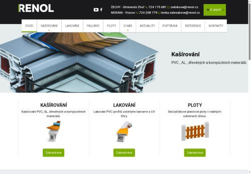 Zobrazit webové stránky Renol