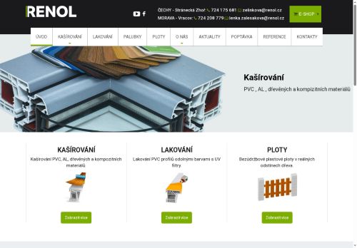 Zobrazit webové stránky Renol